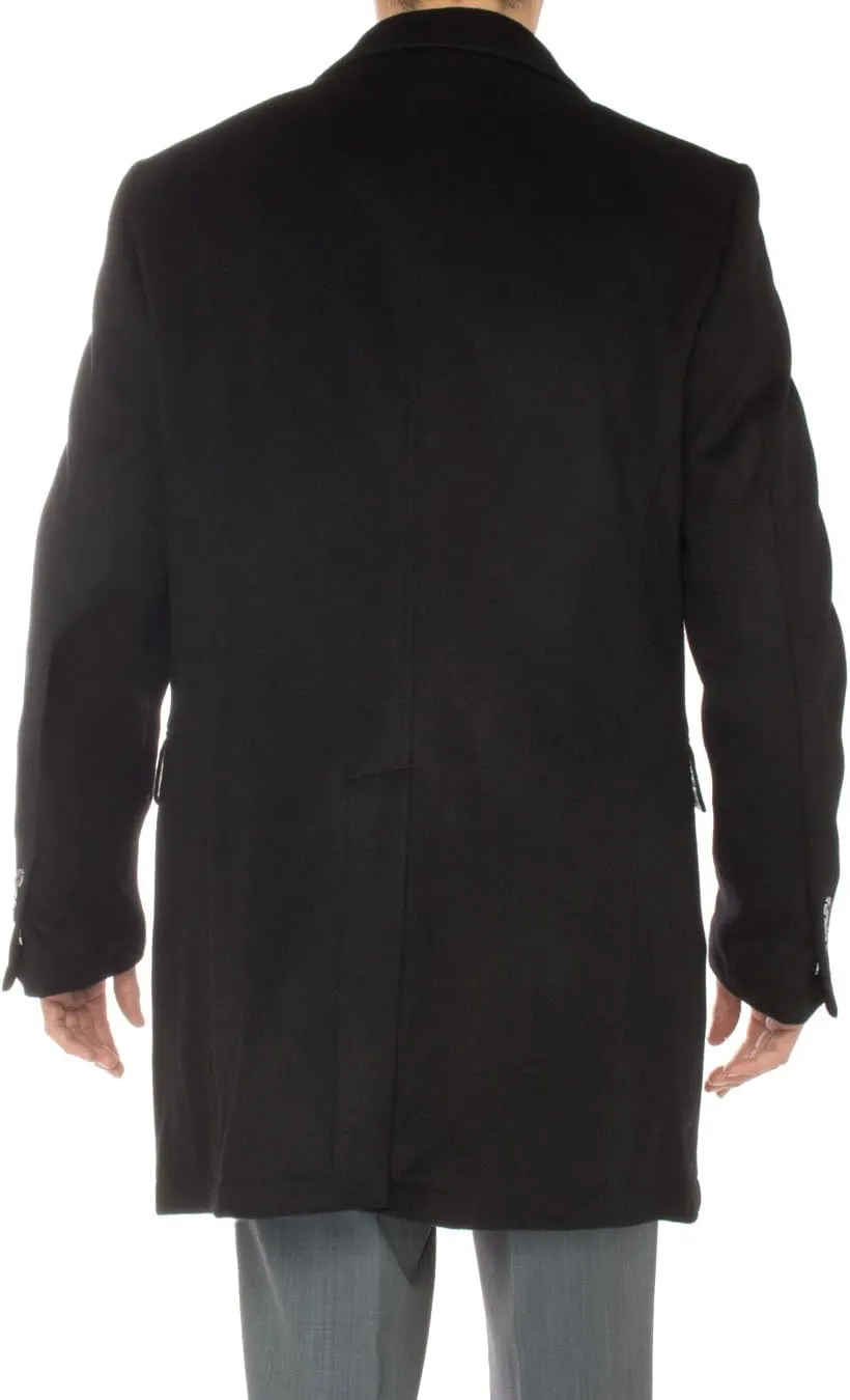 GN Luciano Italian Men's Cashmere Trench Coat Modern Topcoat Overcoat