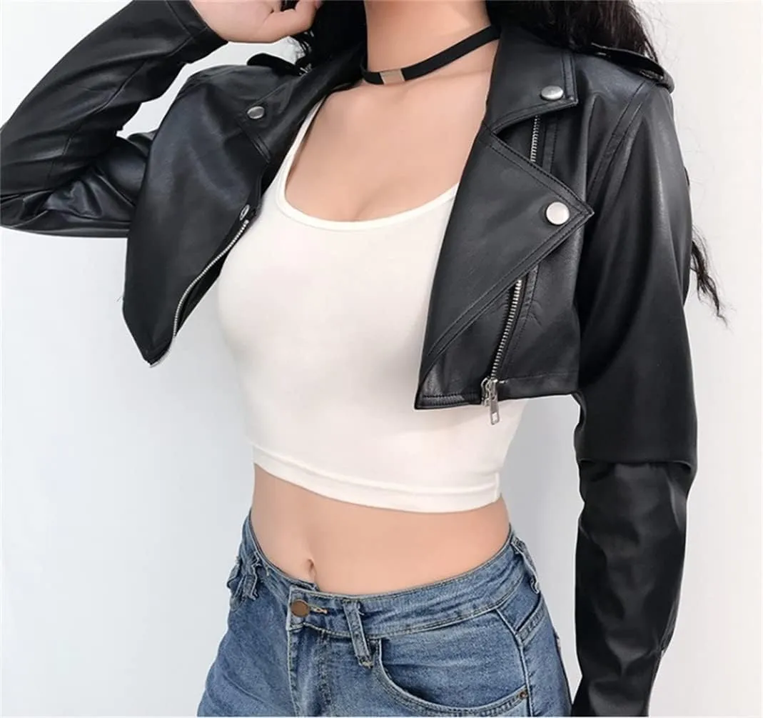 Goth Fashion Crop Top Jacket for Women Teen Girls Juniors or Teenagers