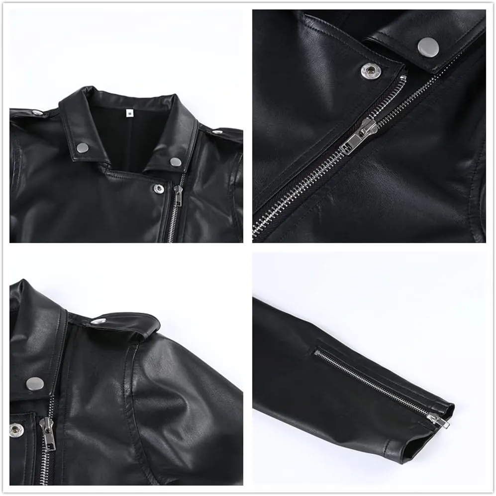Goth Fashion Crop Top Jacket for Women Teen Girls Juniors or Teenagers