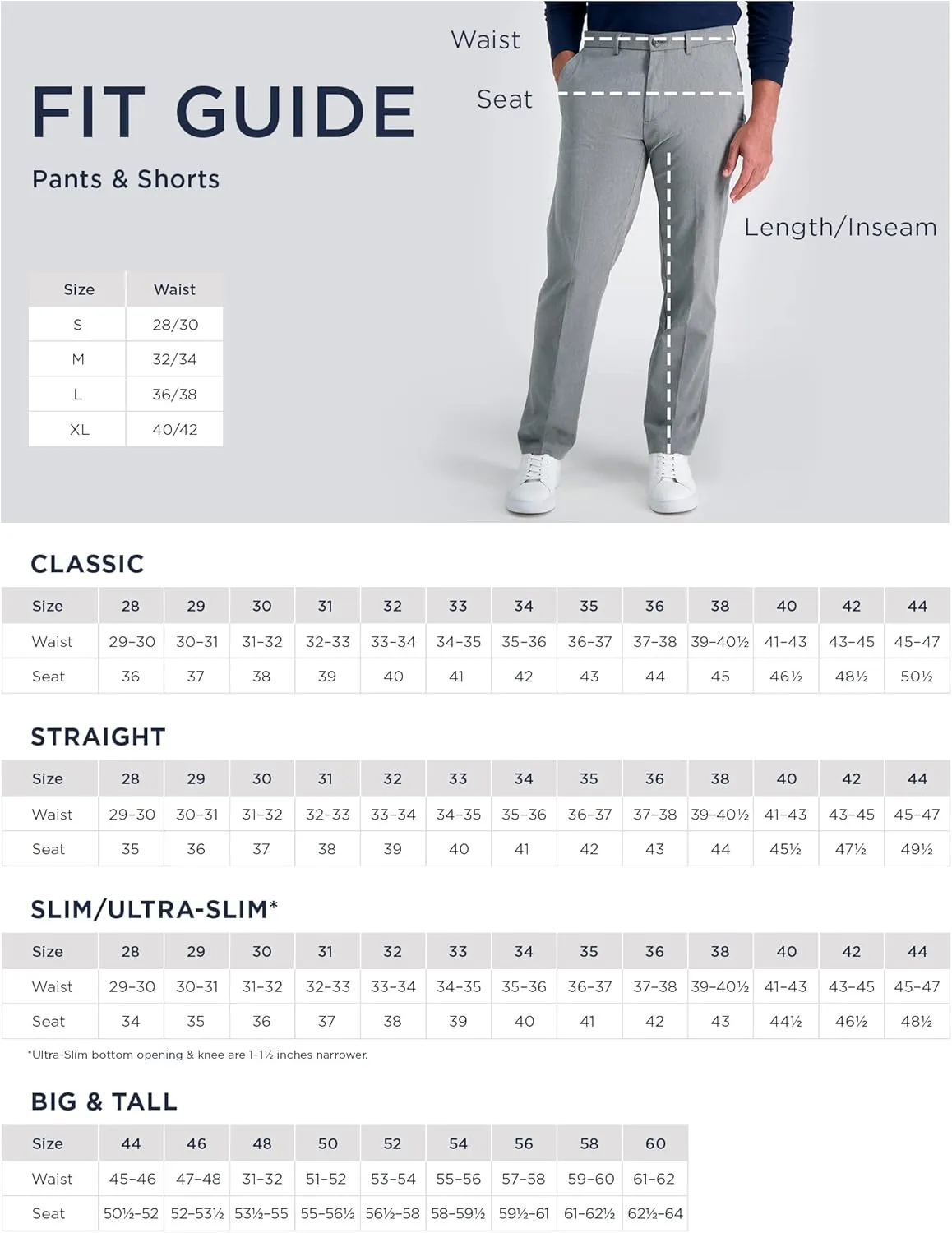 Haggar Men's Work to Weekend Hidden Expandable Waist Classic Fit Flat Front Pant