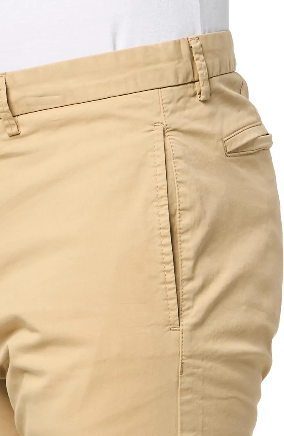HUGO Men's Slim Fit Chino Style Cotton Twill Trousers