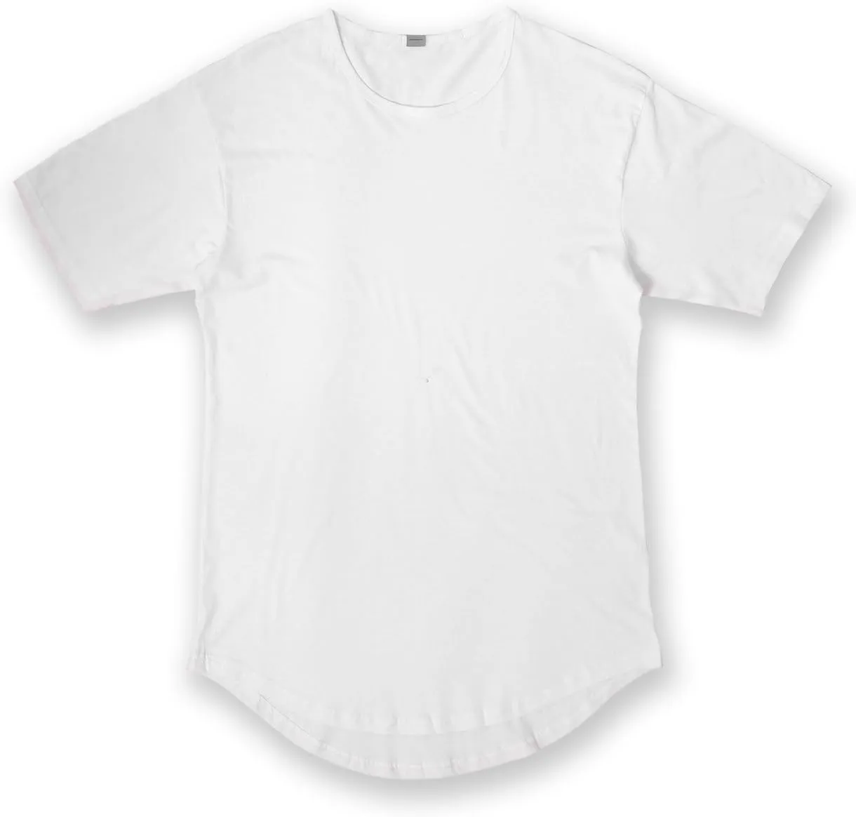 JD Apparel Mens Hip Hop Longline Tee  Curved Hem Cotton T-Shirt