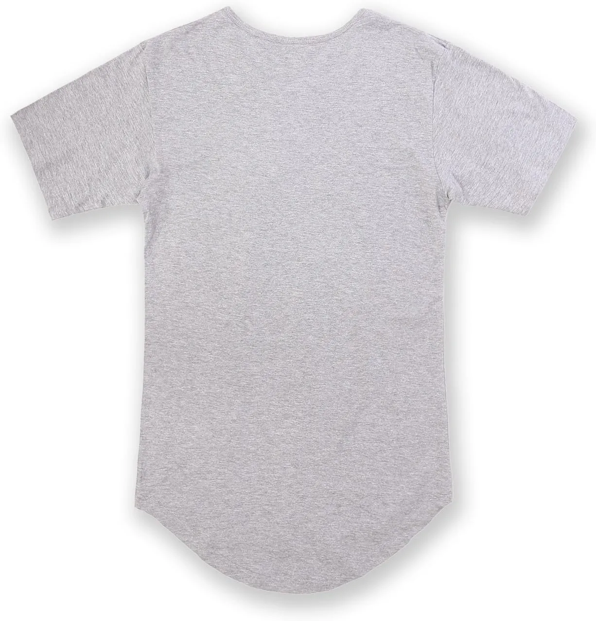JD Apparel Mens Hip Hop Longline Tee  Curved Hem Cotton T-Shirt