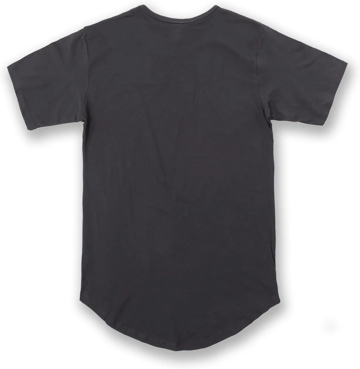 JD Apparel Mens Hip Hop Longline Tee  Curved Hem Cotton T-Shirt
