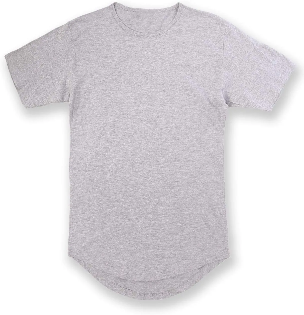 JD Apparel Mens Hip Hop Longline Tee  Curved Hem Cotton T-Shirt