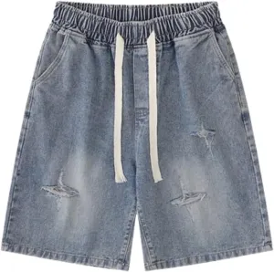Jorts Women Baggy Vintage Acid Wash Jean Shorts Grunge Fashion Casual Wide Leg Y2K Pants Streetwear Men Unisex