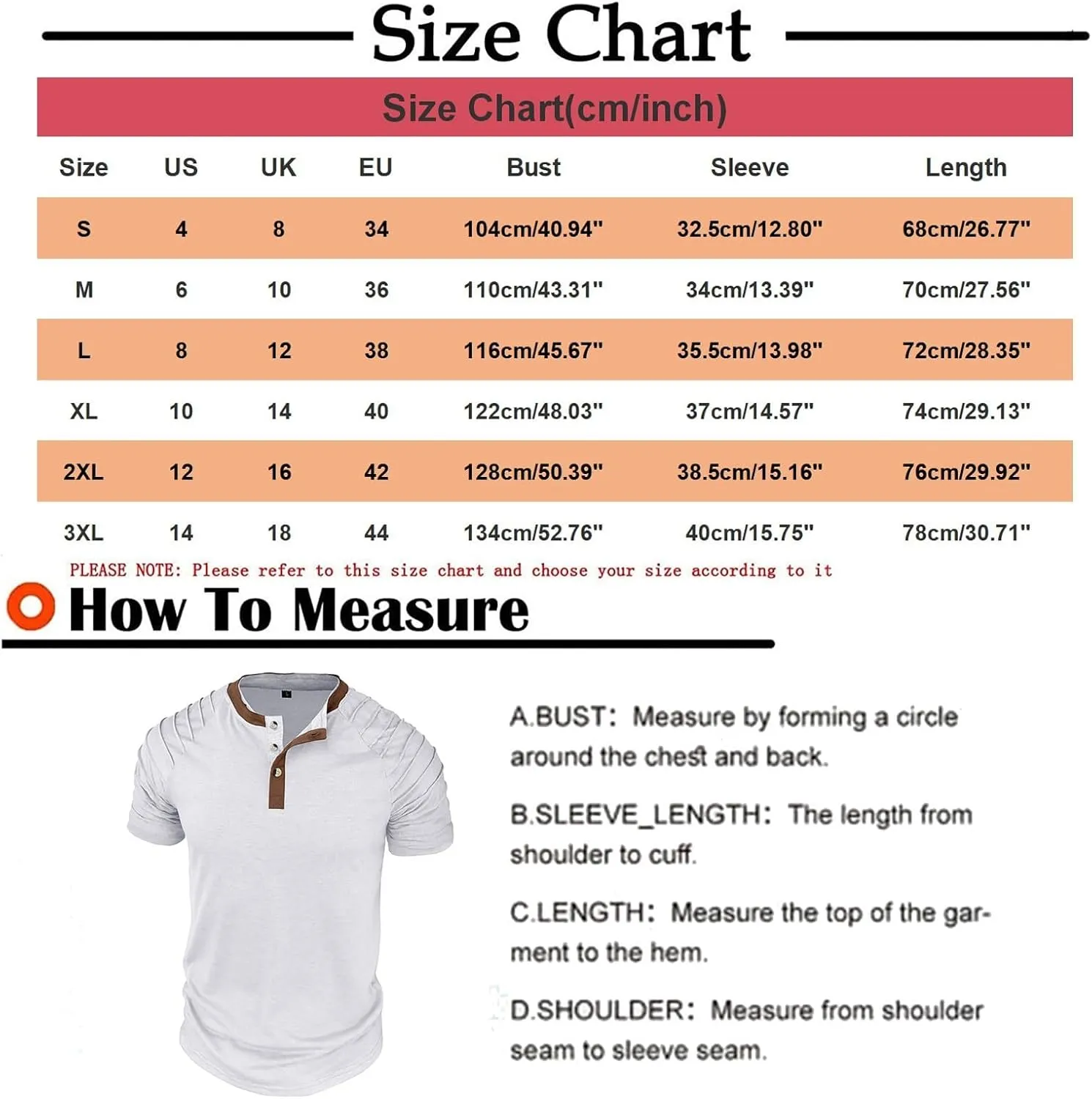 Men's Casual Henley T-Shirt Cotton Short Sleeve Shirt Soft Comfy Lightweight Breathable Summer Tops Everyday Wear