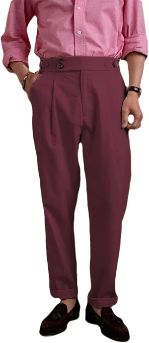Men's Casual Linen Pants Modern Fit Hemmed Pants Summer Beach Loose Trousers