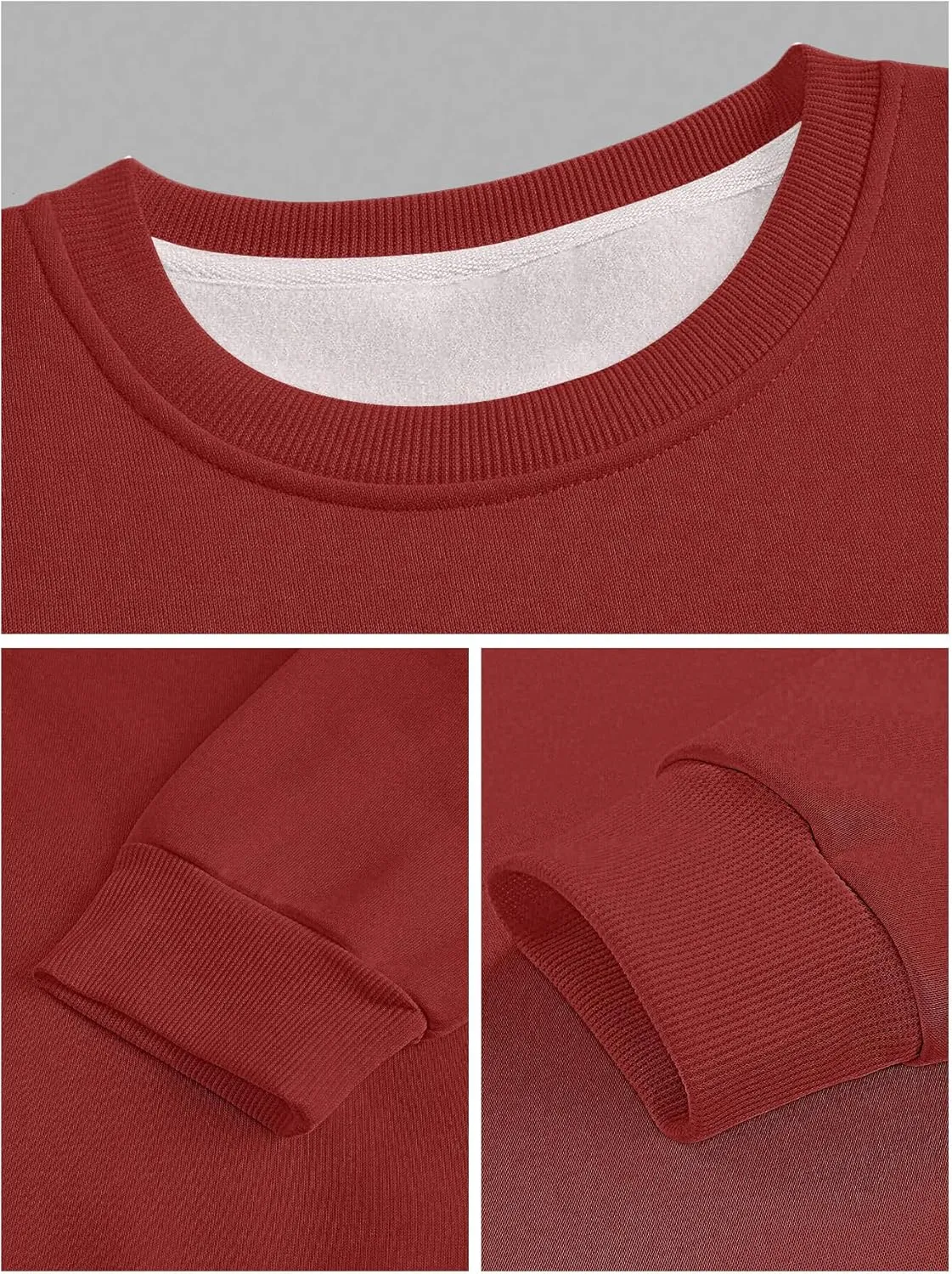 Mens Crewneck Sweatshirts Soft Long Sleeve Pullover Shirts Lightweigt Sweat Shirt Breathable Pullover Sweater