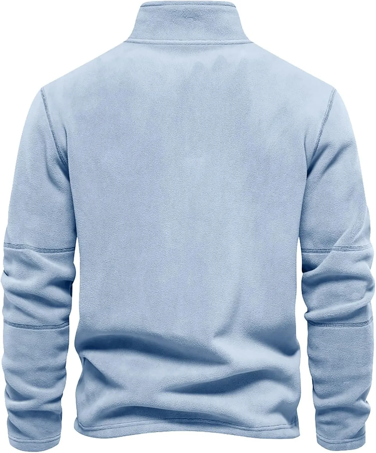 Men's Fleece Pullover Quarter Zip Thermal Outdoor Half Zip Jacket 1/4 Zip Sweatshirt Regular Fitted