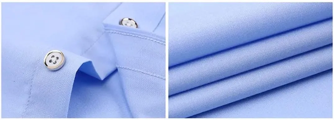 Men's French Dress Shirt Long Sleeve Business Buttons Tops Male Turn-Down Collar Shirts