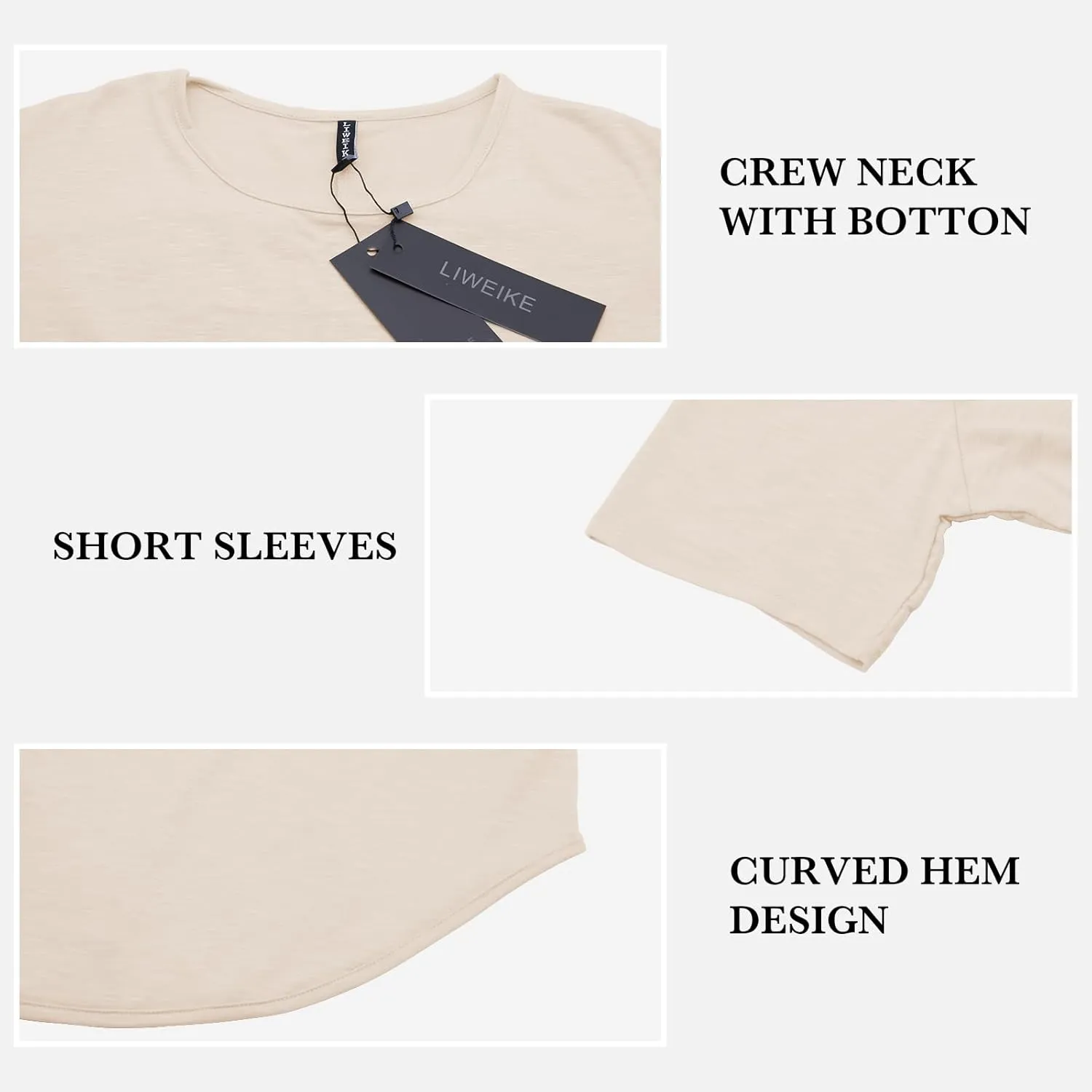 Mens Hipster Hip Hop Swag Curve Hem Short Sleeve T Shirt