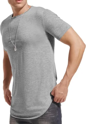 Mens Hipster Hip Hop Swag Curve Hem Short Sleeve T Shirt