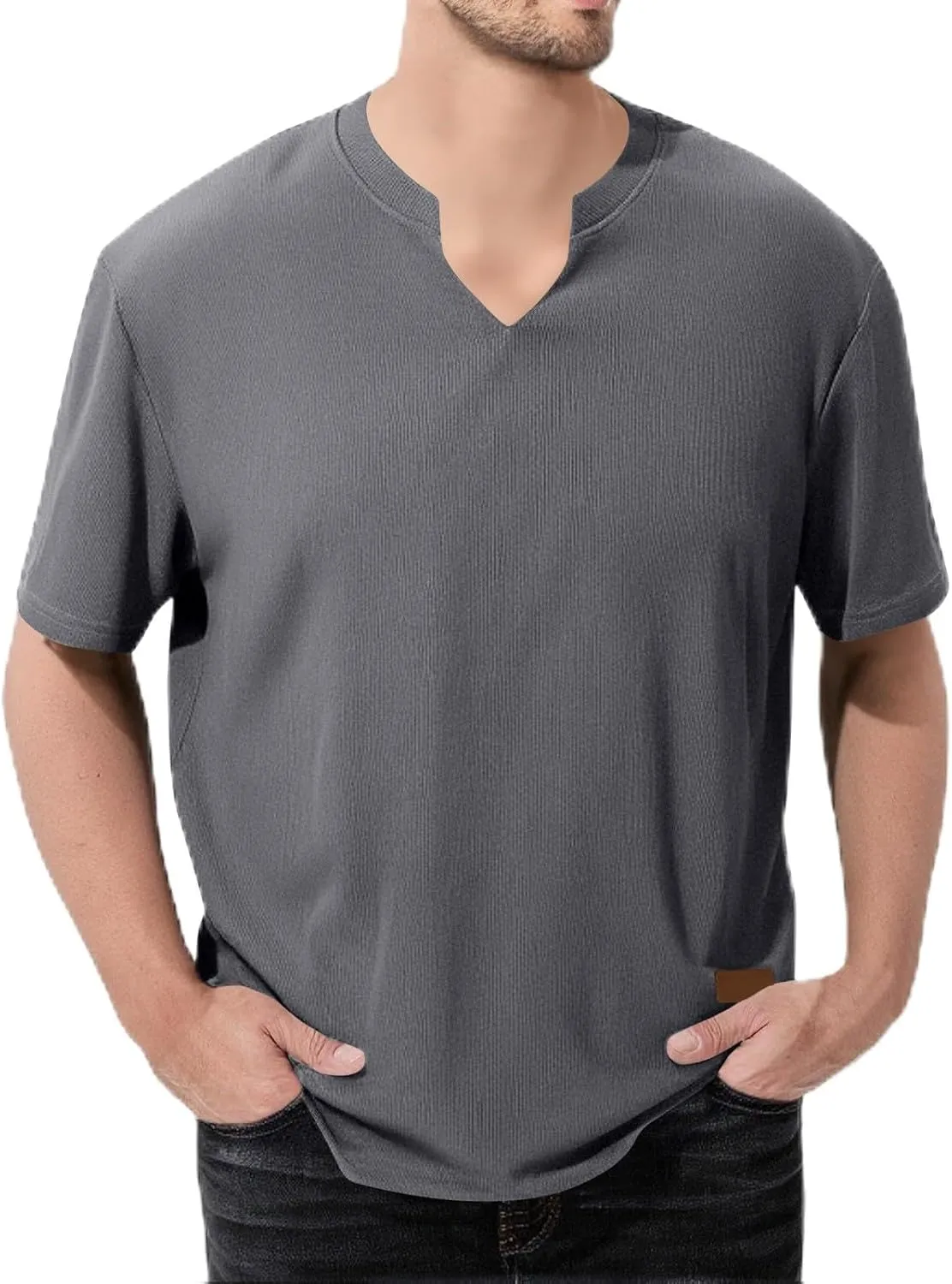 Mens Summer T-Shirts Short Sleeve Casual Crew Neck Soft Breathable Tees for Gym Daily Wear Travel 2025 Summer Basic Tees