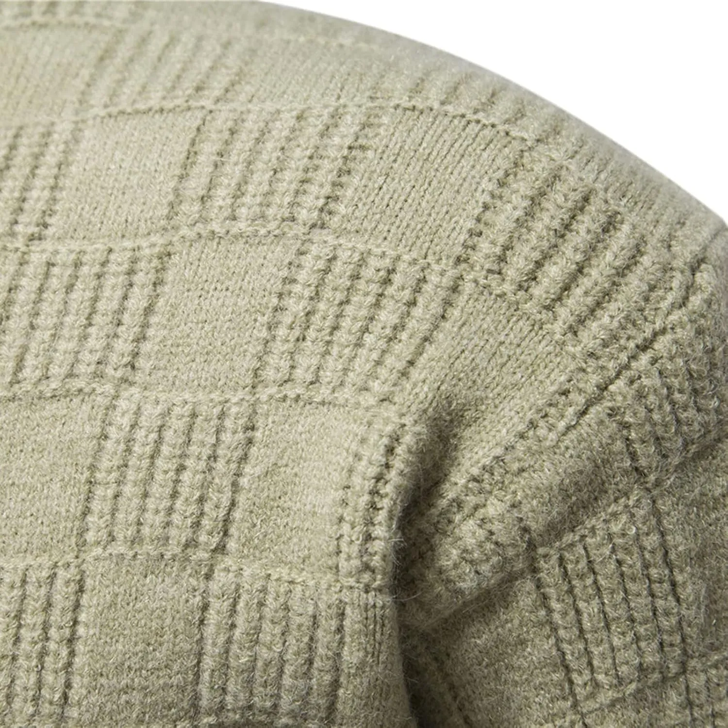Mens SweatersMen's Solid Turtleneck Sweaters Long Sleeve Slim Fit Ribbed Knit Wool Thermal Pullover Sweater Cardigan
