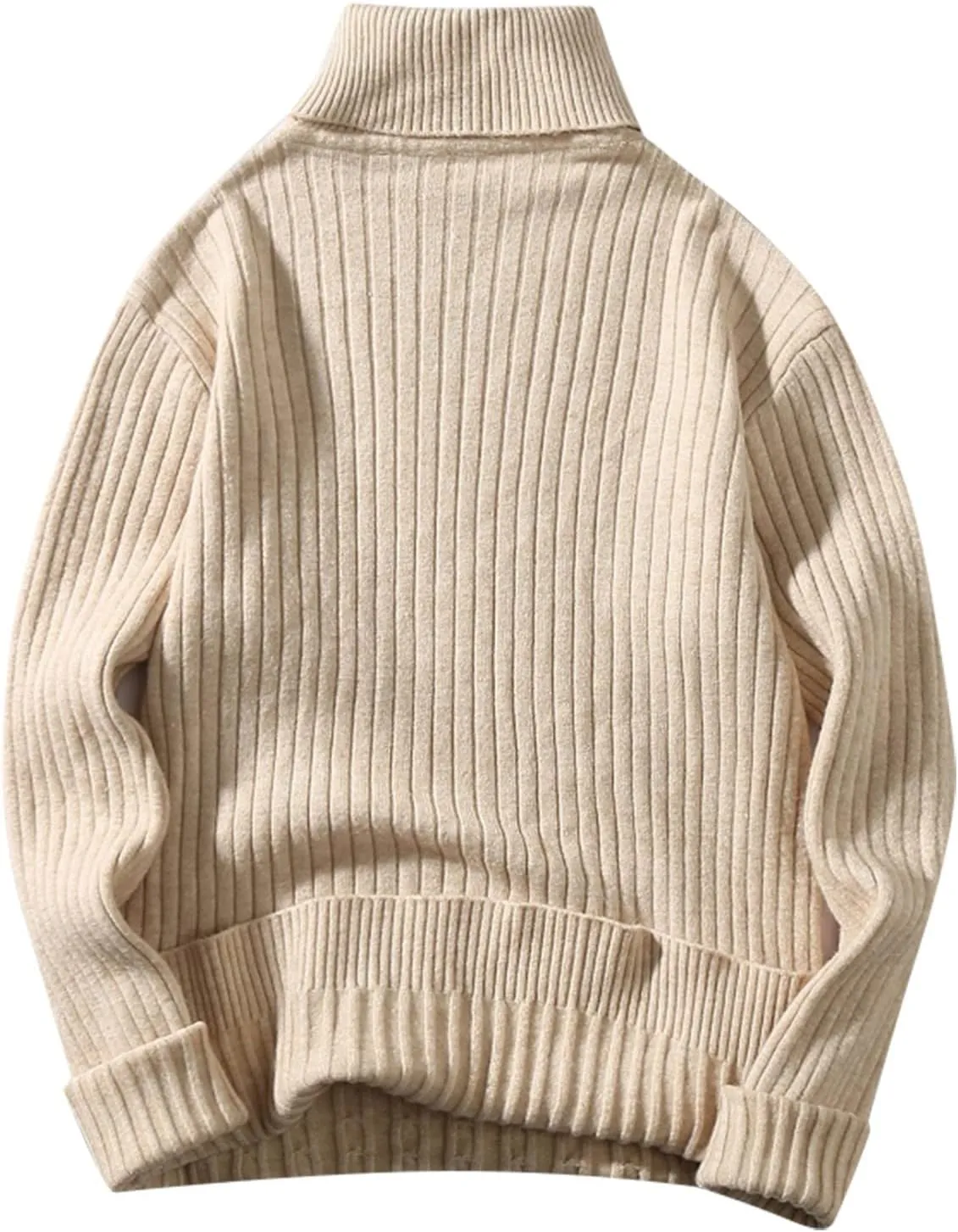 Mens SweatersMen's Turtleneck Sweater Pullover Twisted Pattern Loose Thick Winter Long Sleeve Cable Knit Sweaters