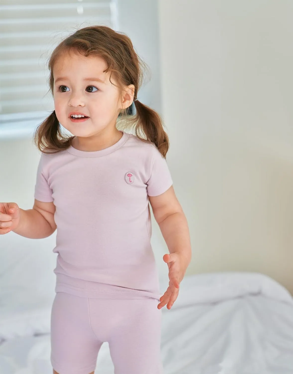 moimoln 6M-8Y Soft Cotton Modal Baby Toddler Pajamas Boys Girls Snug fit Pjs Daily Short Summer Flower Character