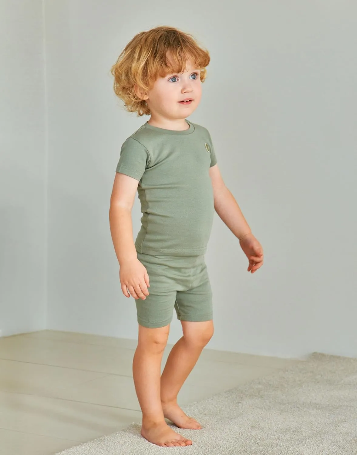 moimoln 6M-8Y Soft Cotton Modal Baby Toddler Pajamas Boys Girls Snug fit Pjs Daily Short Summer Flower Character