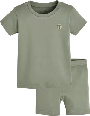 moimoln 6M-8Y Soft Cotton Modal Baby Toddler Pajamas Boys Girls Snug fit Pjs Daily Short Summer Flower Character