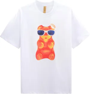 Mr.Color Men’s Graphic Tees Y2k Unisex Hipster Printed Vintage Streetwear Baggy Shirts Casual Loose Summer Tee Tops