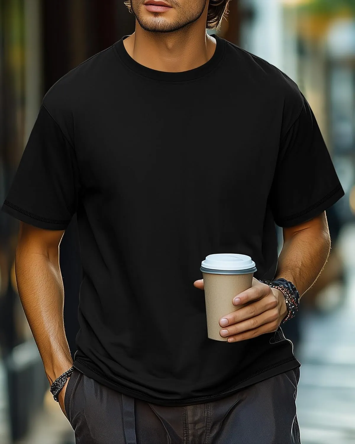 Neer 3 Pack Big and Tall Shirts for Men L-5XL, Oversized Cotton Crewneck Tops Loose Casual Large T-Shirts Summer Basic Tee