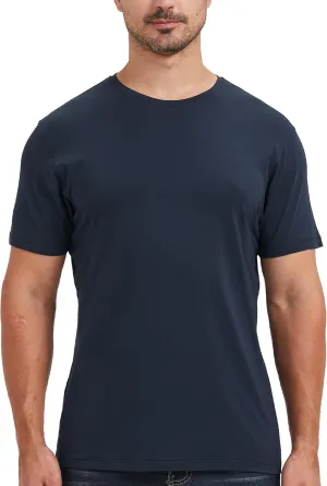 netdraw Men's Ultra-Soft Viscose Bamboo T-Shirt Crew Neck Casual Lounge Dressy Short Sleeve Cotton Tee