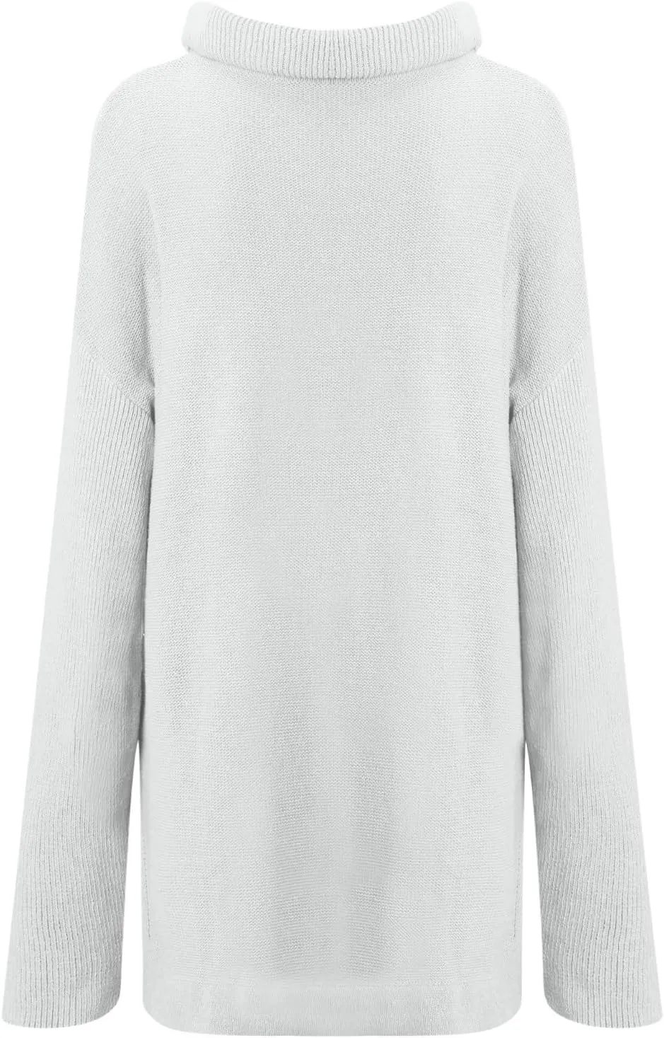 Oversized Batwing Sweaters for Women Trendy 2024 Winter Warm Turtleneck Pullovers Loose Soft Knitted Sweater Tops