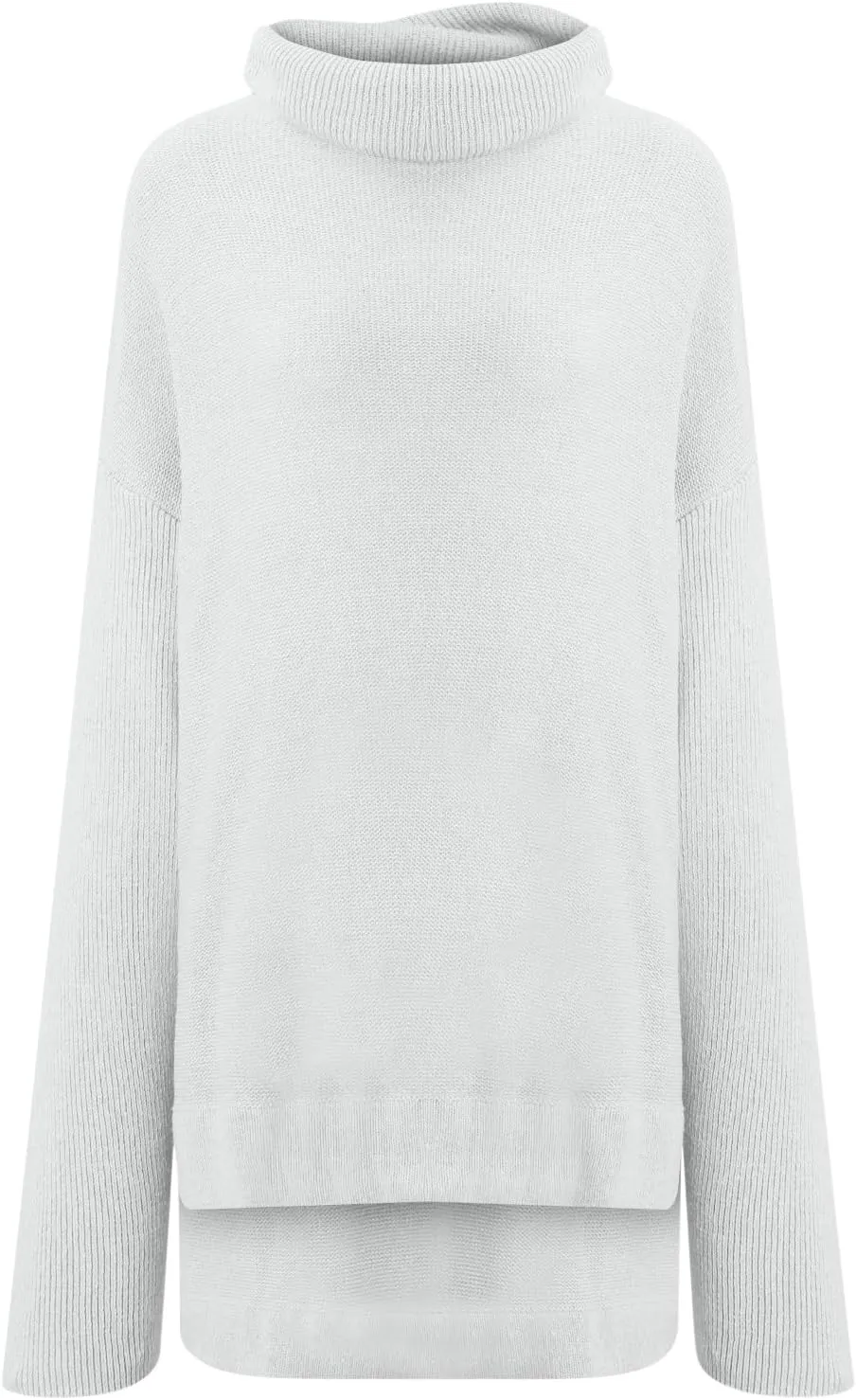 Oversized Batwing Sweaters for Women Trendy 2024 Winter Warm Turtleneck Pullovers Loose Soft Knitted Sweater Tops