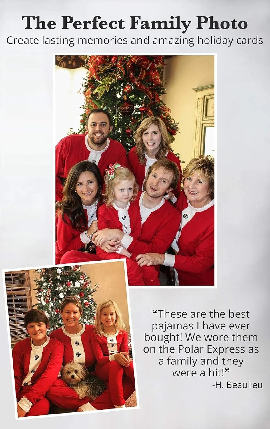 PajamaGram Family Christmas PJs Matching Sets - Family Christmas Pajamas, St. Nick