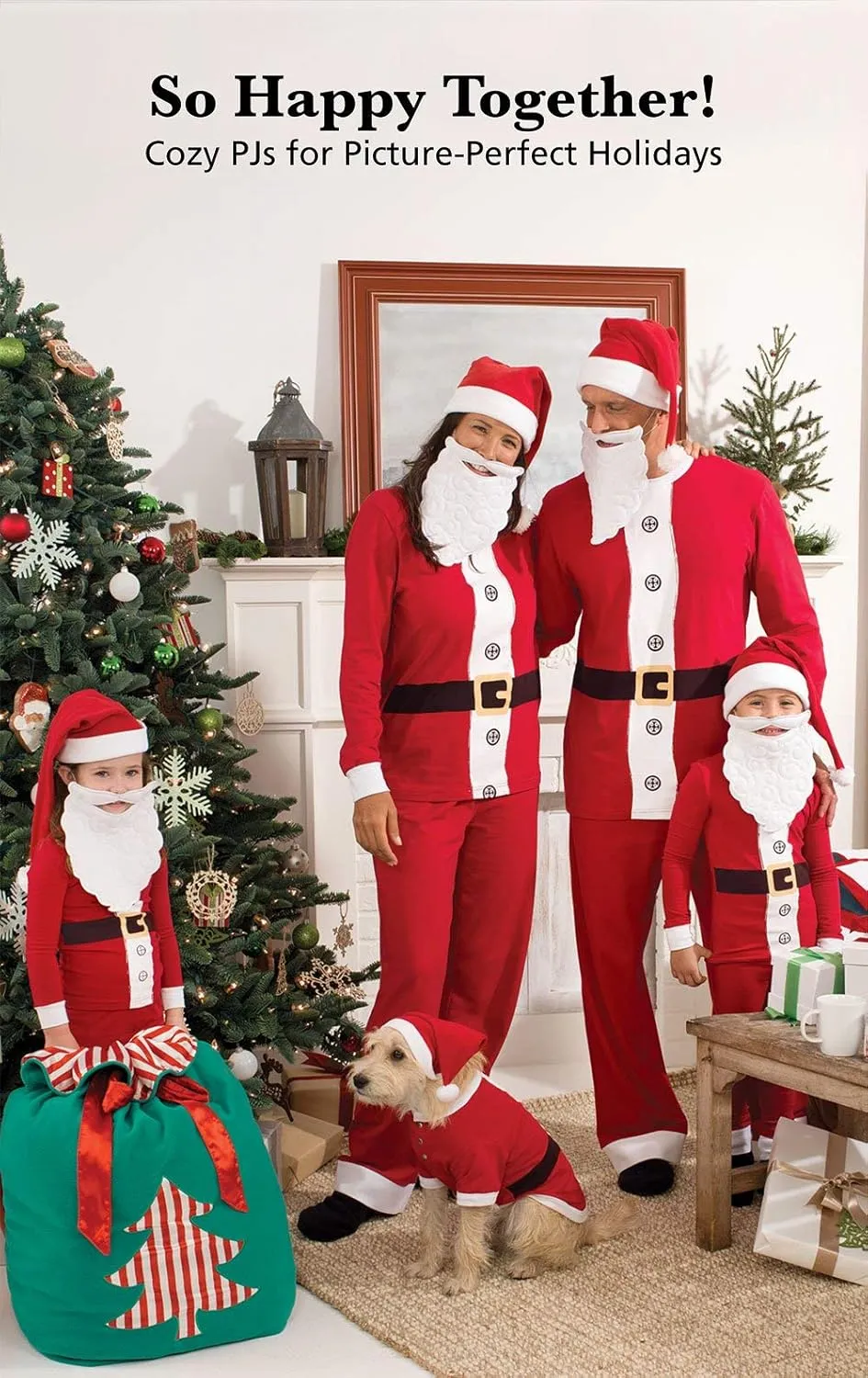 PajamaGram Family Christmas PJs Matching Sets - Family Christmas Pajamas, St. Nick
