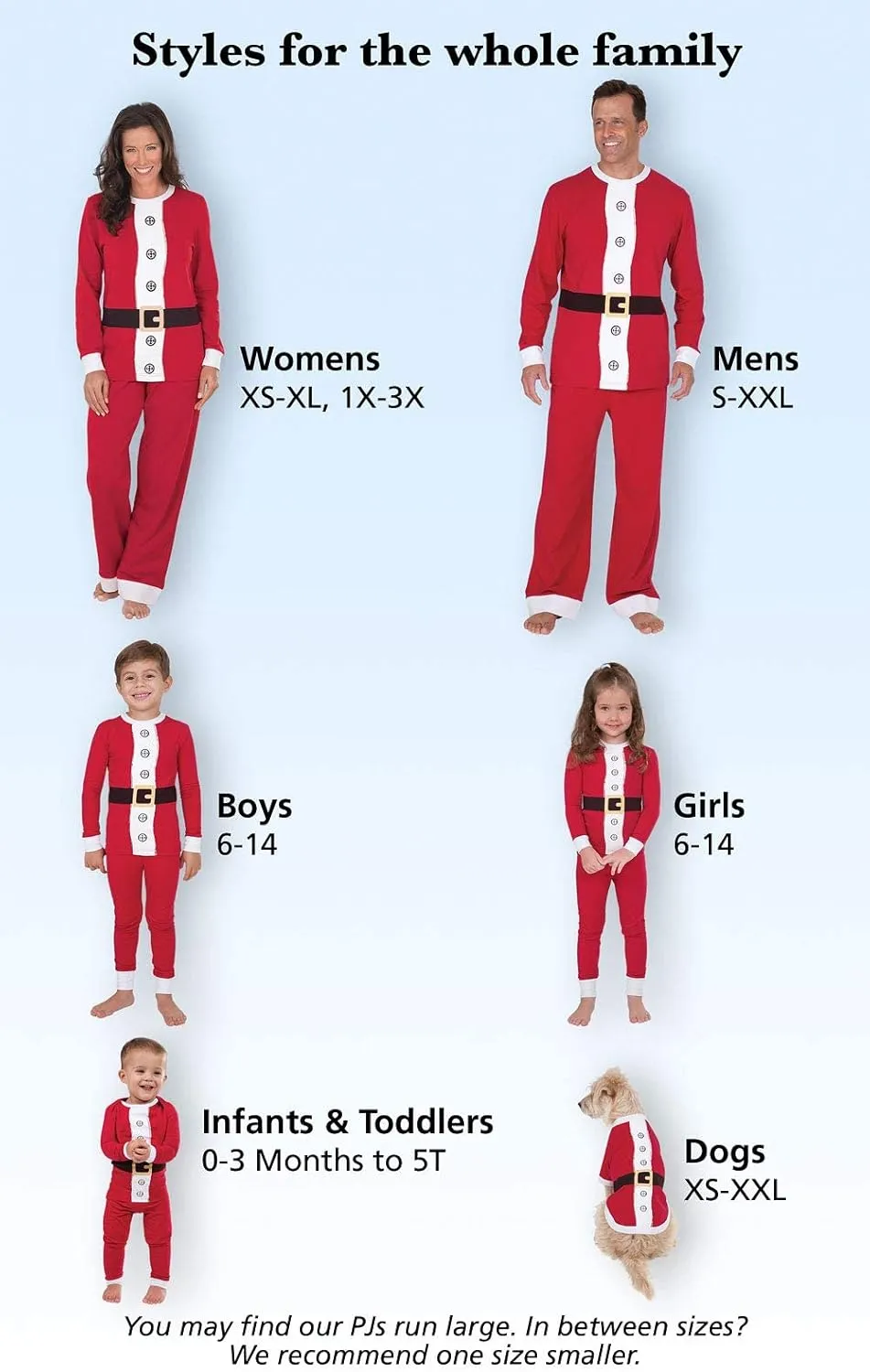 PajamaGram Family Christmas PJs Matching Sets - Family Christmas Pajamas, St. Nick