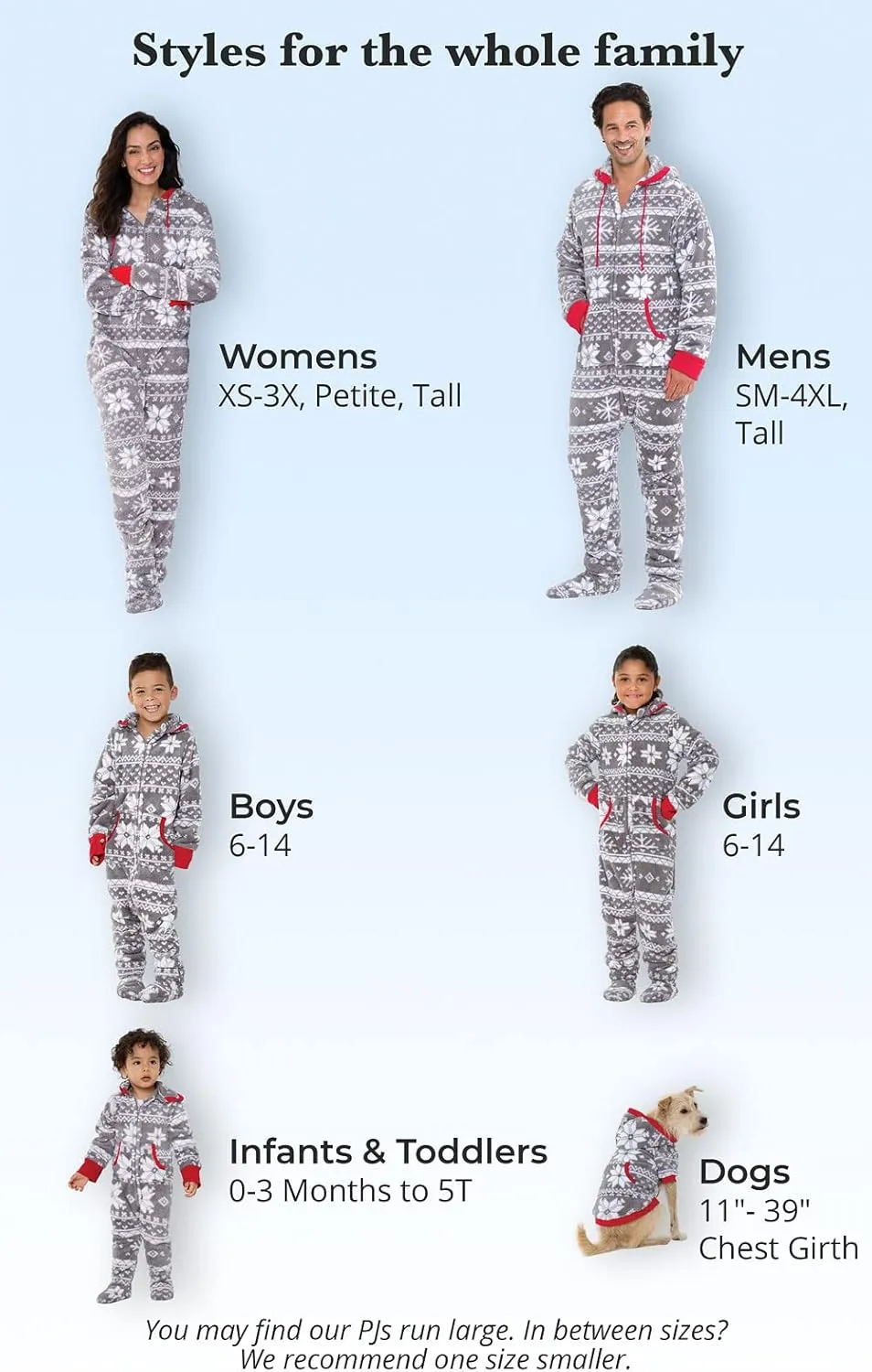 PajamaGram Family Pajamas Matching Sets - Family PJs, Red & Blue Plaid