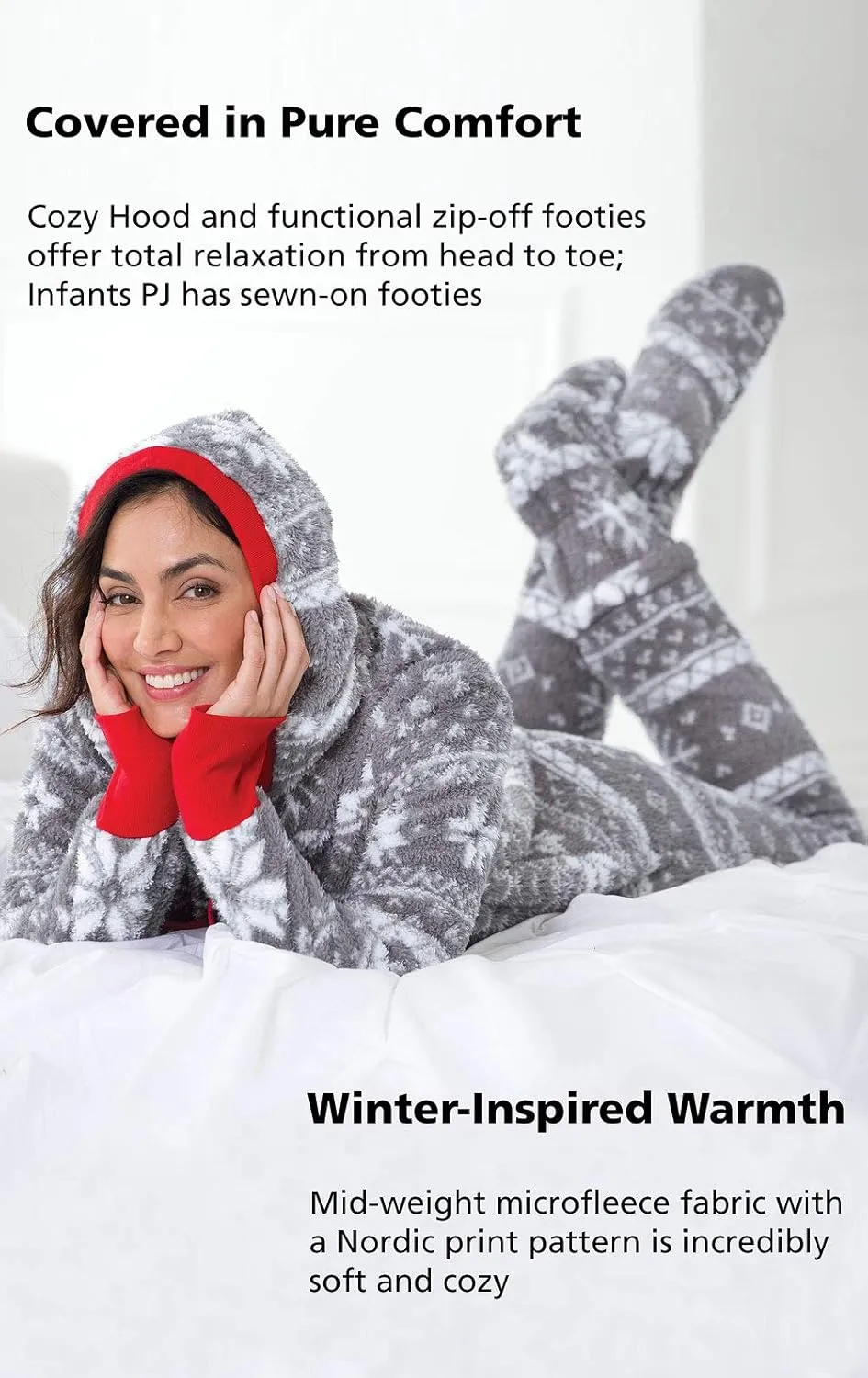 PajamaGram Family Pajamas Matching Sets - Family PJs, Red & Blue Plaid