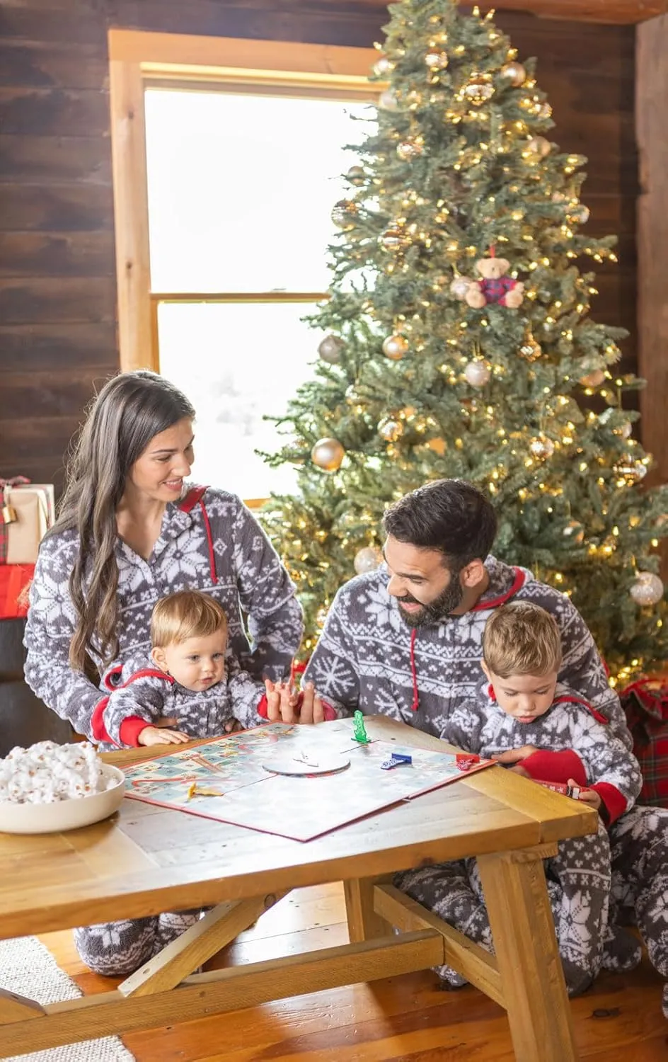 PajamaGram Family Pajamas Matching Sets - Family PJs, Red & Blue Plaid