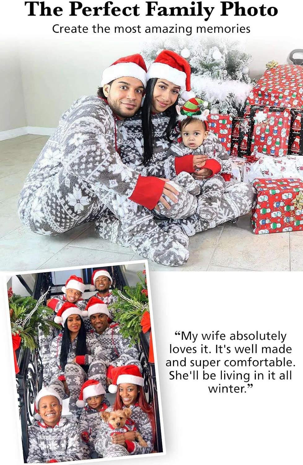 PajamaGram Family Pajamas Matching Sets - Family PJs, Red & Blue Plaid