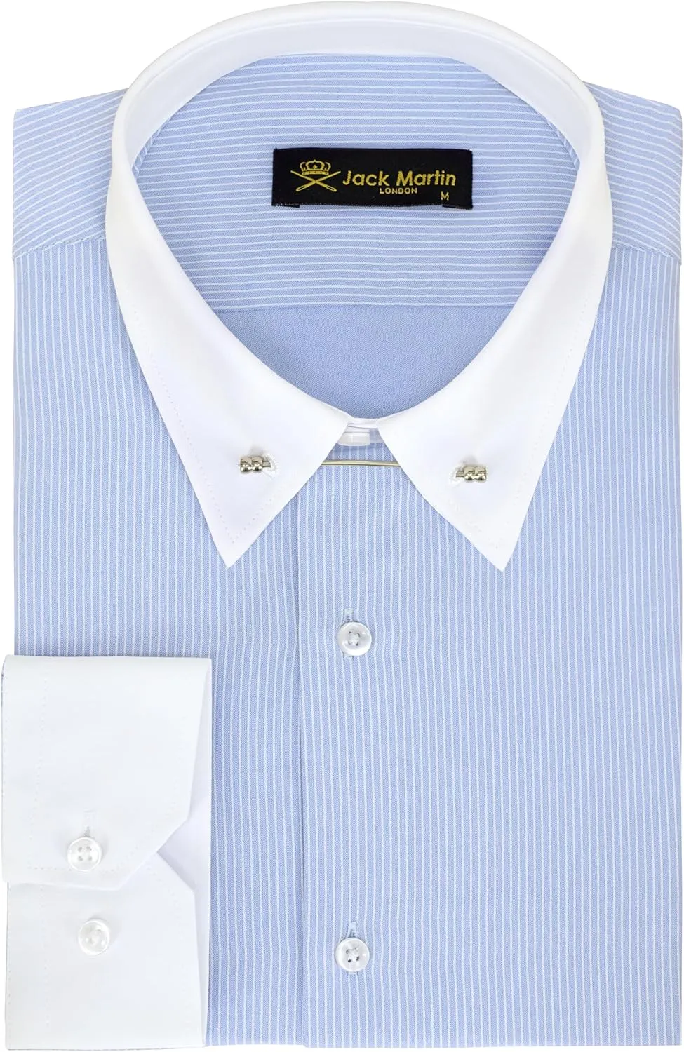 Pin Collar Long Sleeve Dress Shirts for Men | Mens Button Up Stylish Shirts