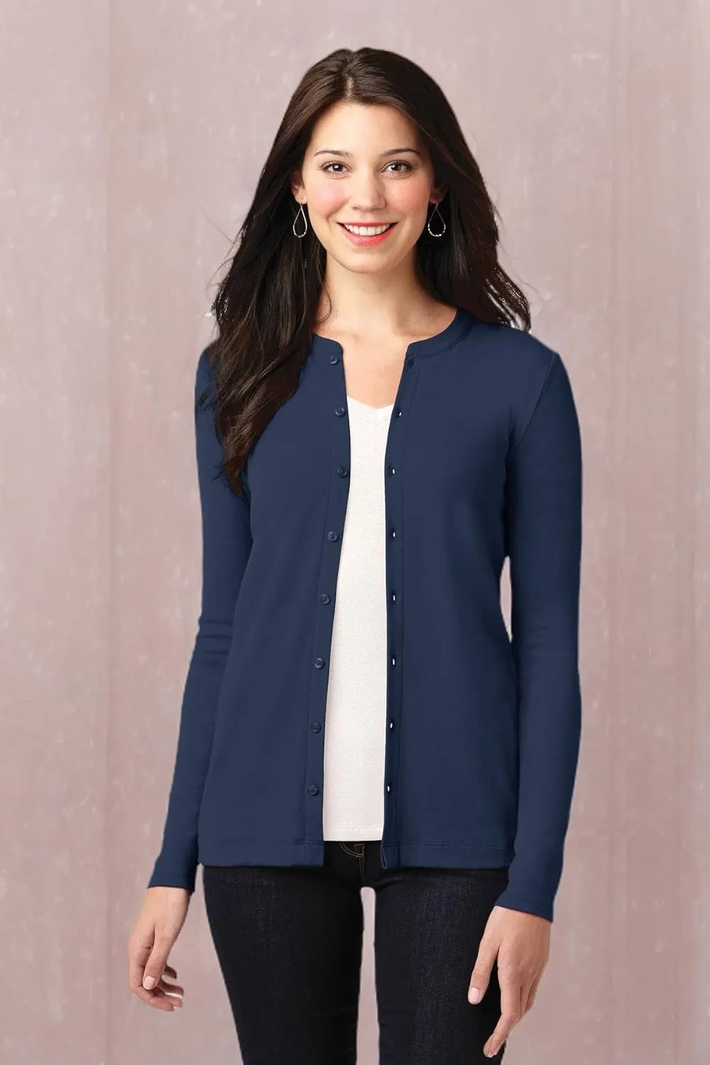 Port Authority Ladies Concept Stretch Button-Front Cardigan