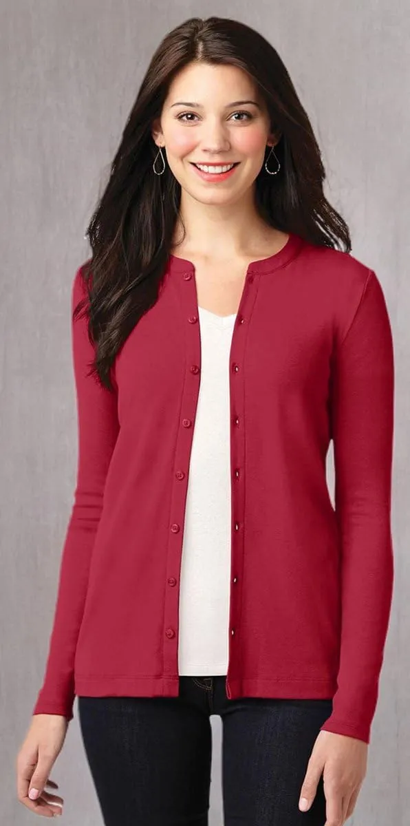 Port Authority Ladies Concept Stretch Button-Front Cardigan