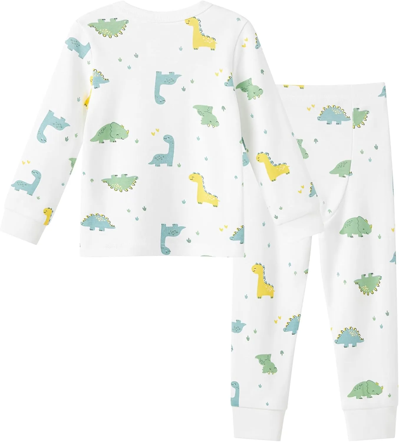 pureborn Baby Bamboo Pajamas Set Pjs - Kids Toddler Girl Snug Fit Viscose Sleepwear 2pcs 18M-7Y