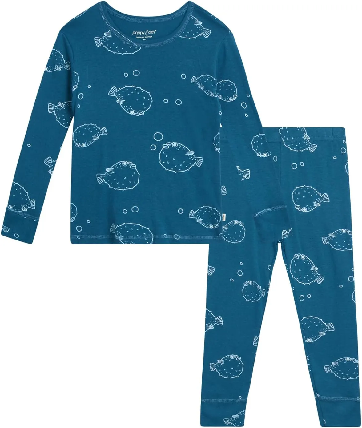 Rene Rofe Toddler Boys' Pajama Set - 2 Piece Snug Fit Long Sleeve Top and Pajama Bottoms - Cotton Sleepwear for Boys (2T-4T)