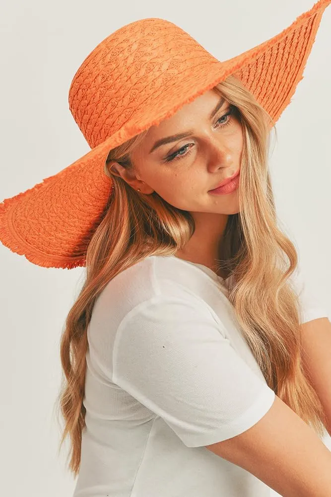 ScarvesMe Women's Extra Wide Brim Solid Color Colorful Floppy Sun Hat