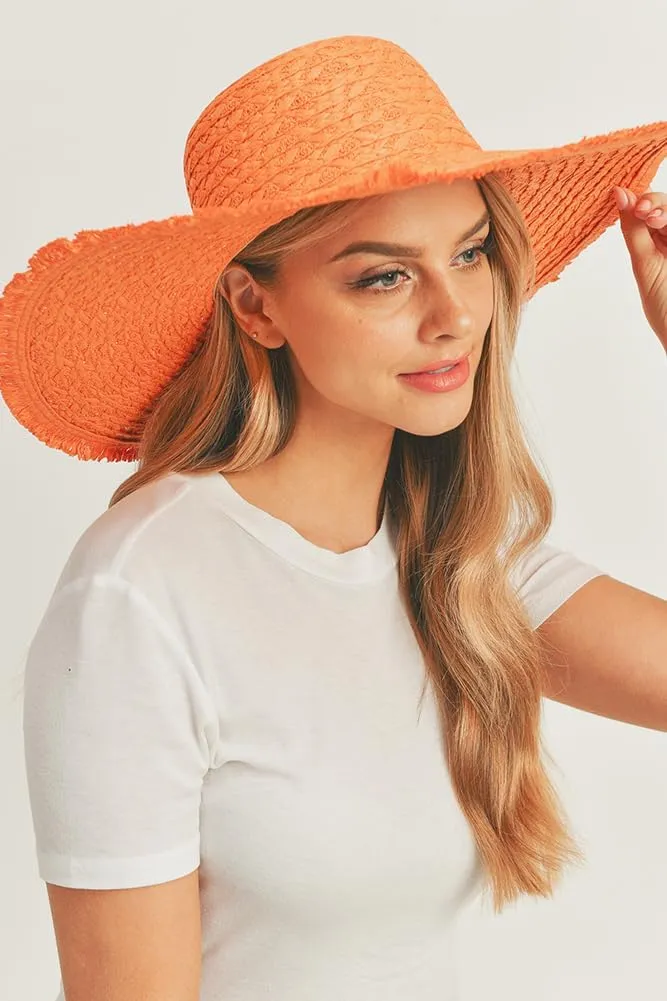 ScarvesMe Women's Extra Wide Brim Solid Color Colorful Floppy Sun Hat
