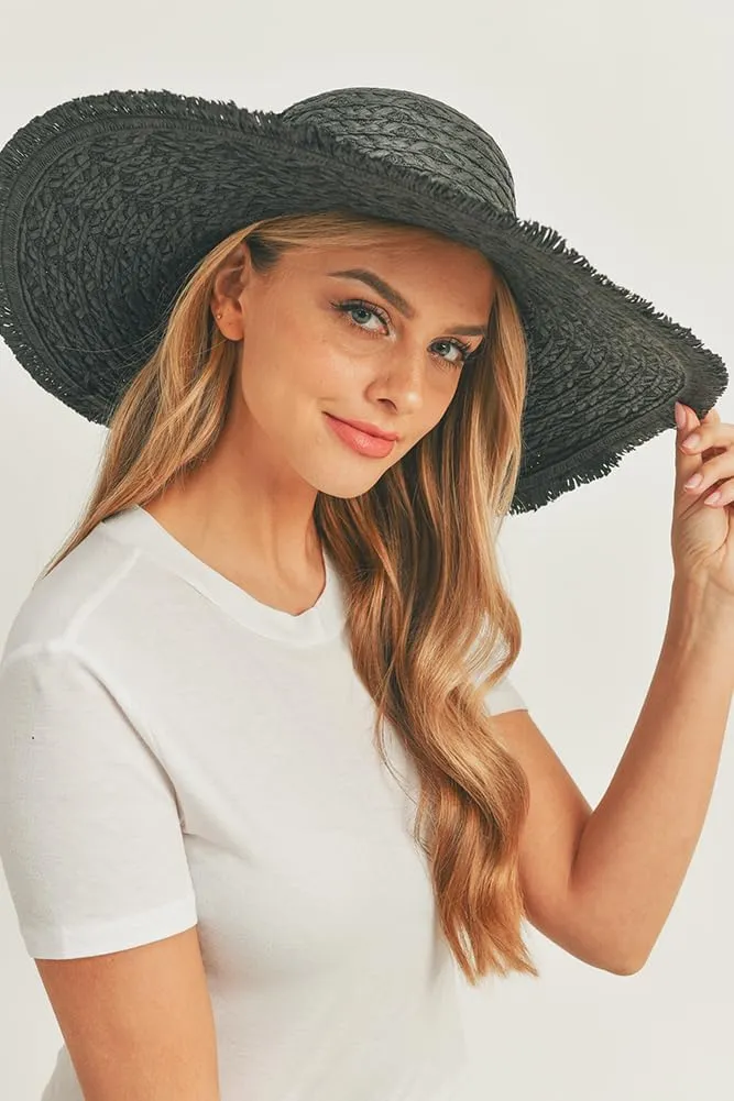 ScarvesMe Women's Extra Wide Brim Solid Color Colorful Floppy Sun Hat