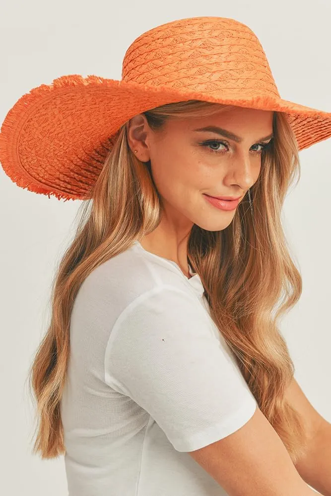 ScarvesMe Women's Extra Wide Brim Solid Color Colorful Floppy Sun Hat
