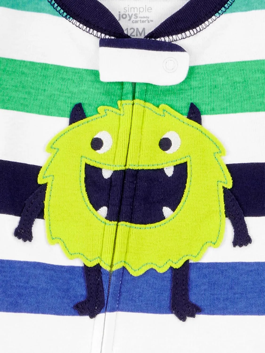 Simple Joys by Carter's baby-boys 3-pack Snug Fit Footed Cotton Pajamas