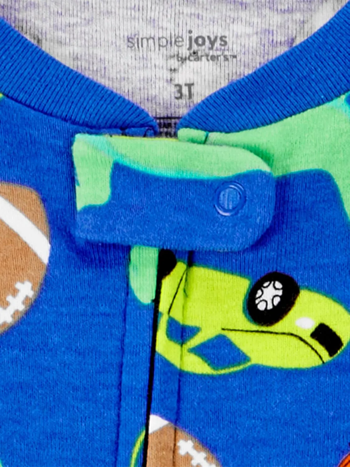 Simple Joys by Carter's baby-boys 3-pack Snug Fit Footed Cotton Pajamas