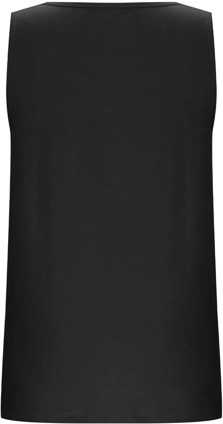 Sleeveless Round Neck Tank Tops for Women Cotton Breathable Summer Camisole Loose Fit Casual Basic Solid Color Tee