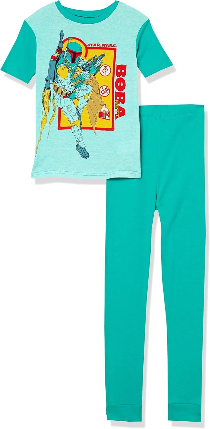 Star Wars Boys' 2-Piece Snug-fit Cotton Pajamas Set