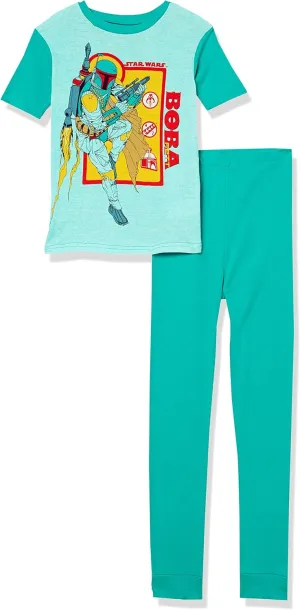 Star Wars Boys' 2-Piece Snug-fit Cotton Pajamas Set