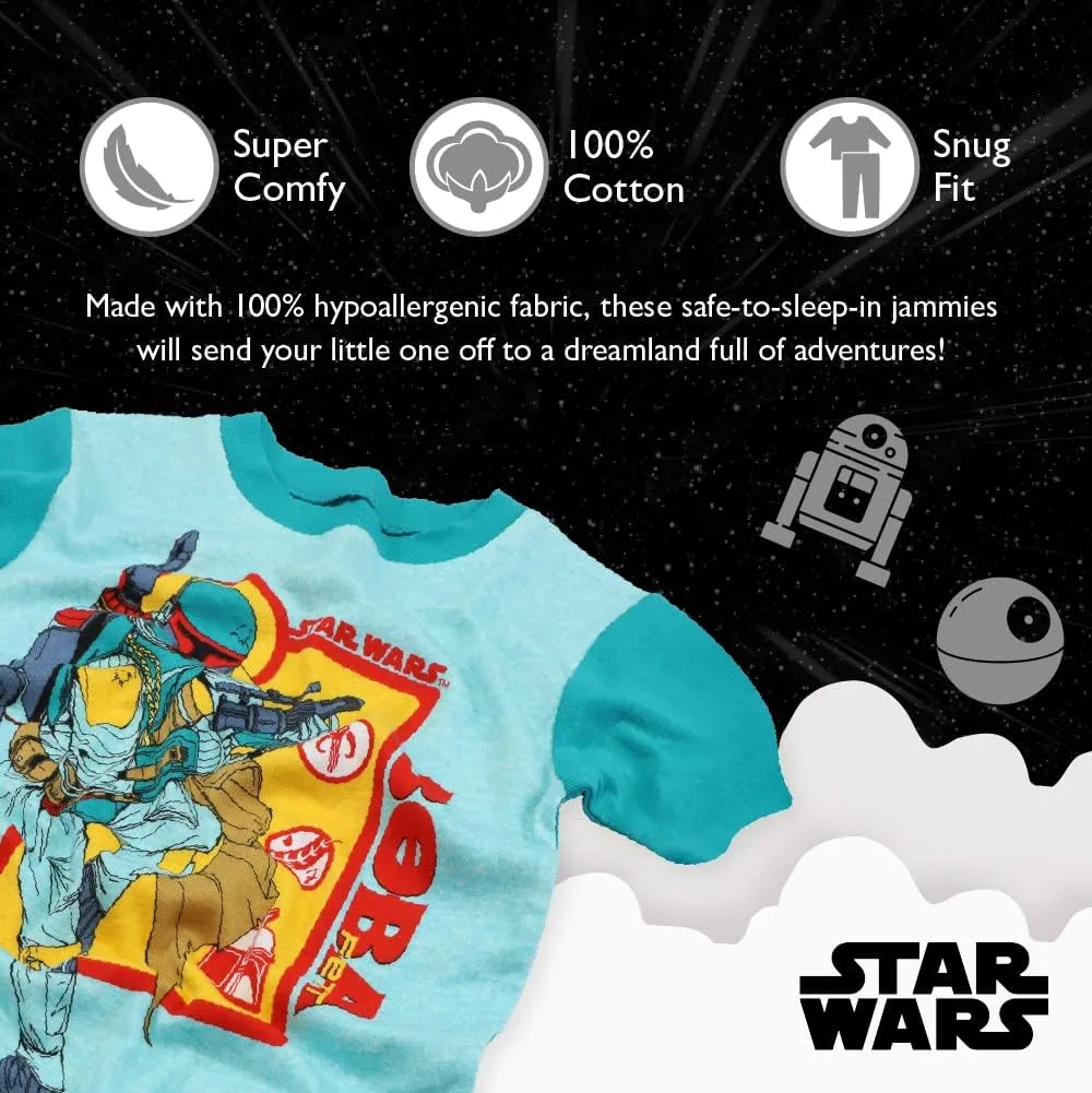 Star Wars Boys' 2-Piece Snug-fit Cotton Pajamas Set